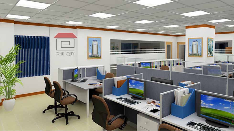 Mẫu thiết kế văn phòng không gian mở